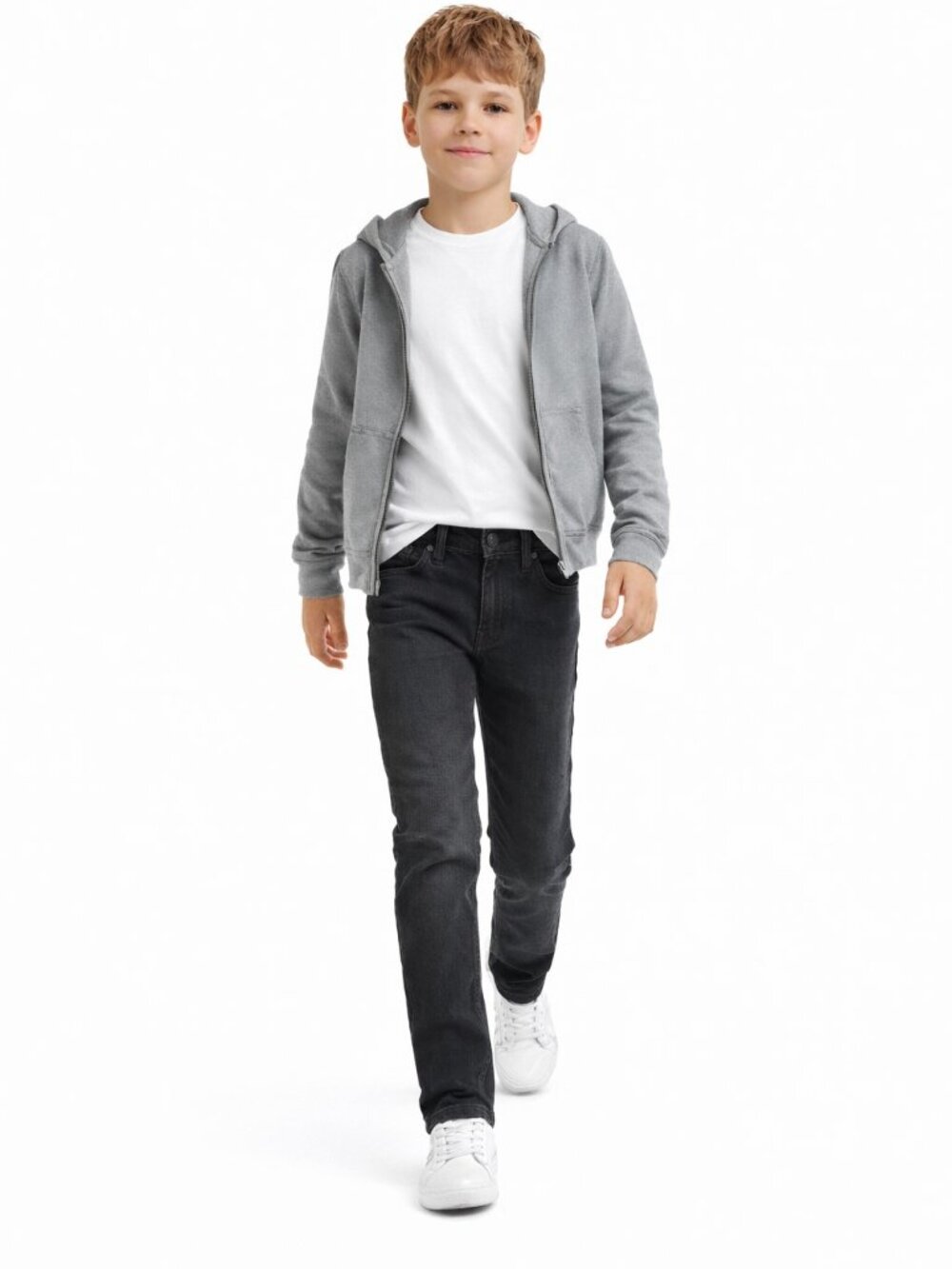 Levis 511 Black Slim Stretch Denim Jeans Boys Youth Size 12 Adjustable Waistband